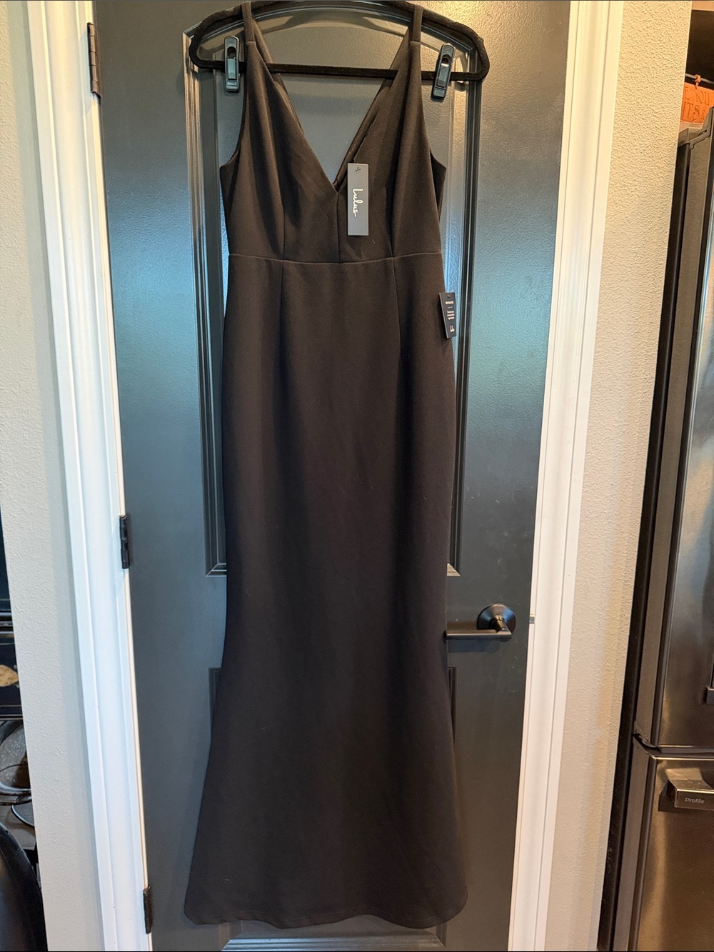 Lulus black sleeveless maxi dress